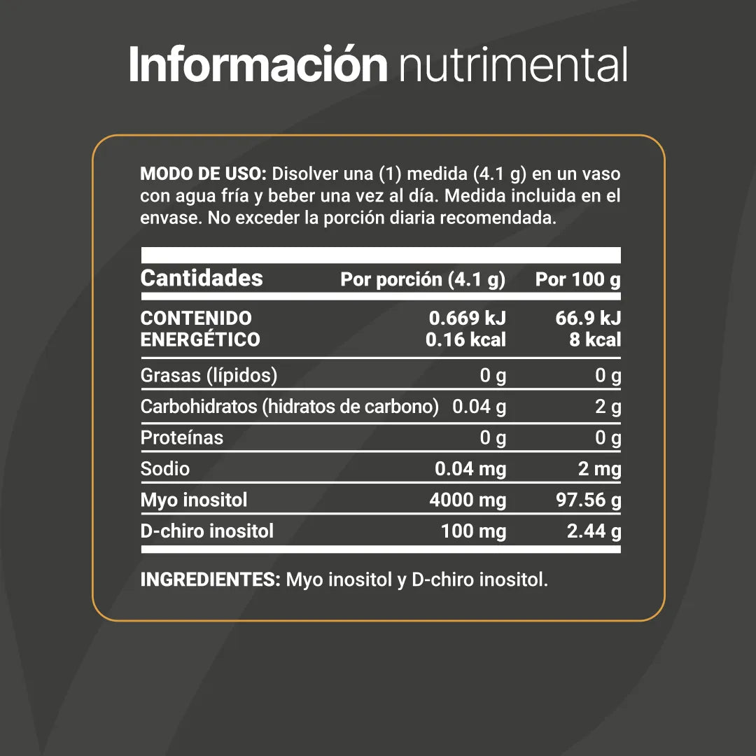 MYO y D-Chiro Inositol Platinum
