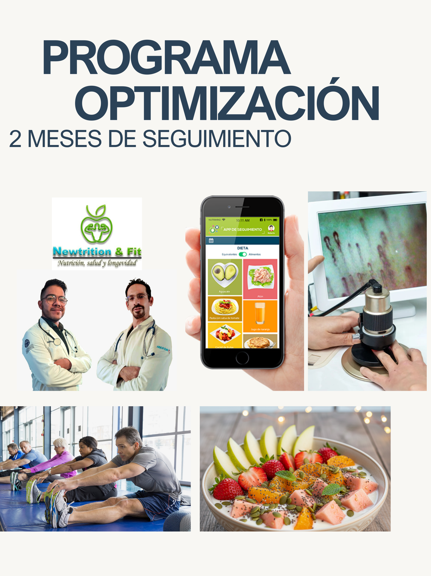 Servicio de acompañamiento nutricional Optimización