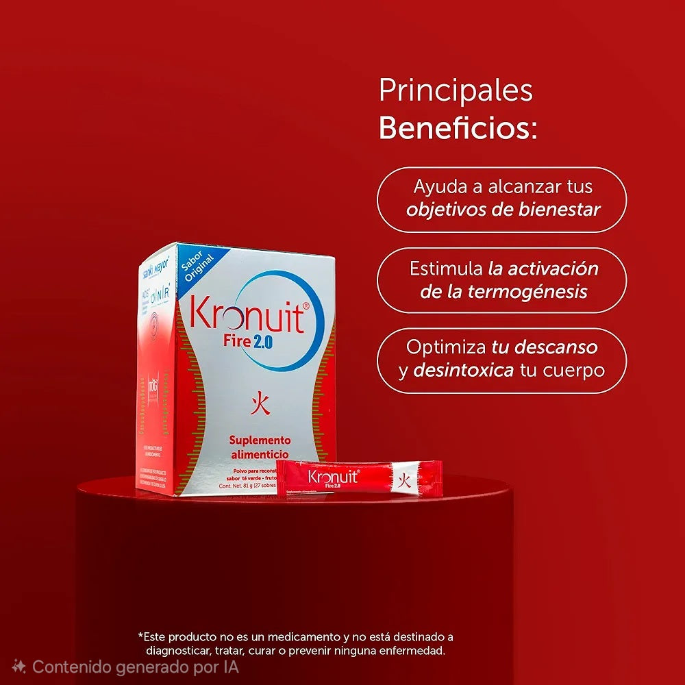 Kronuit® Fire 2.0 Caja 27 Sobres Frutos Rojos